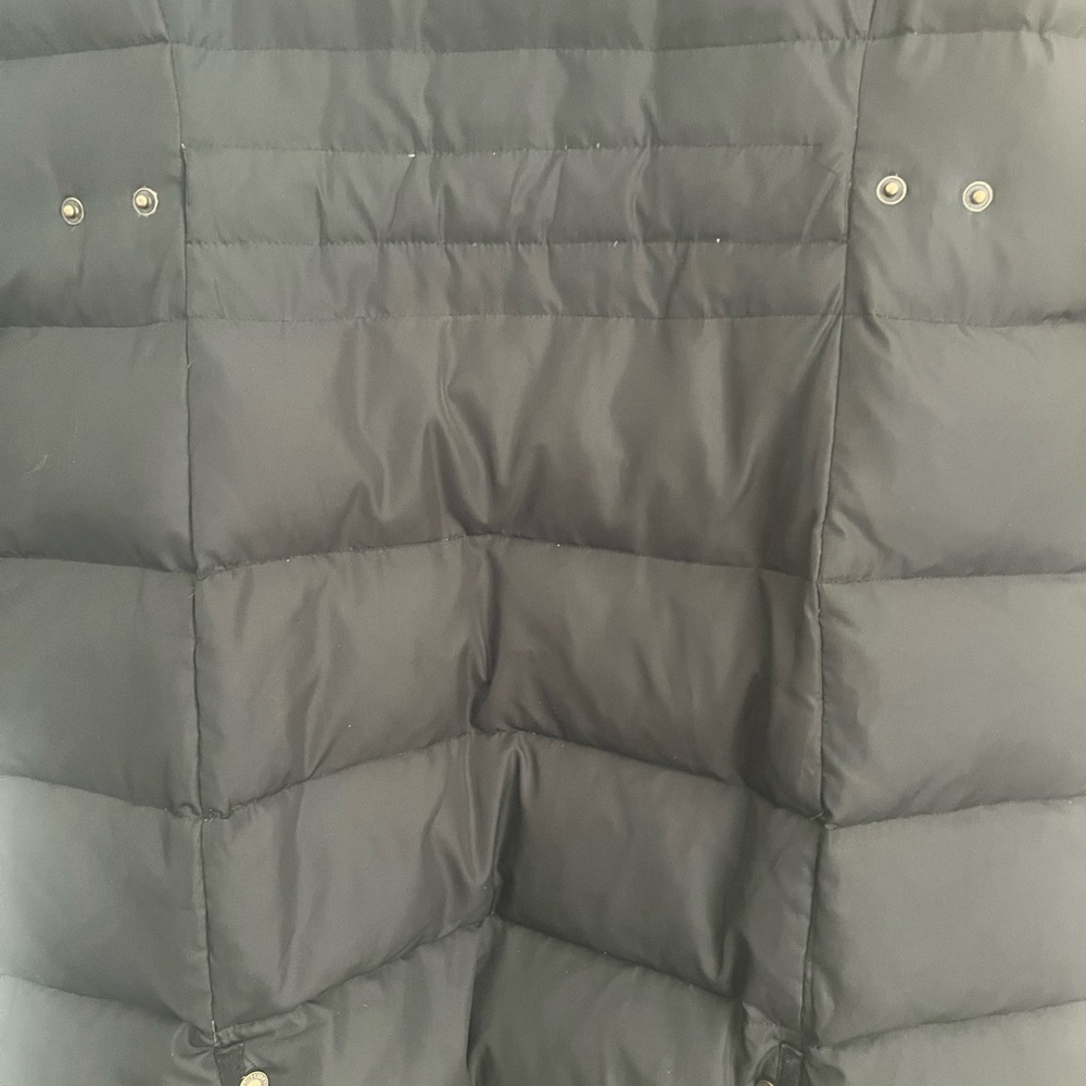 Lauren Ralph Lauren Down Jacket Womens Large Black Puffer Faux Fur - Picture 10 of 10